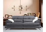 Atelier Del Sofa Sofá 2 Plazas Antracita, Comodidad y Estilo con Marco de Madera de Haya y Patas de Metal Negro Mate